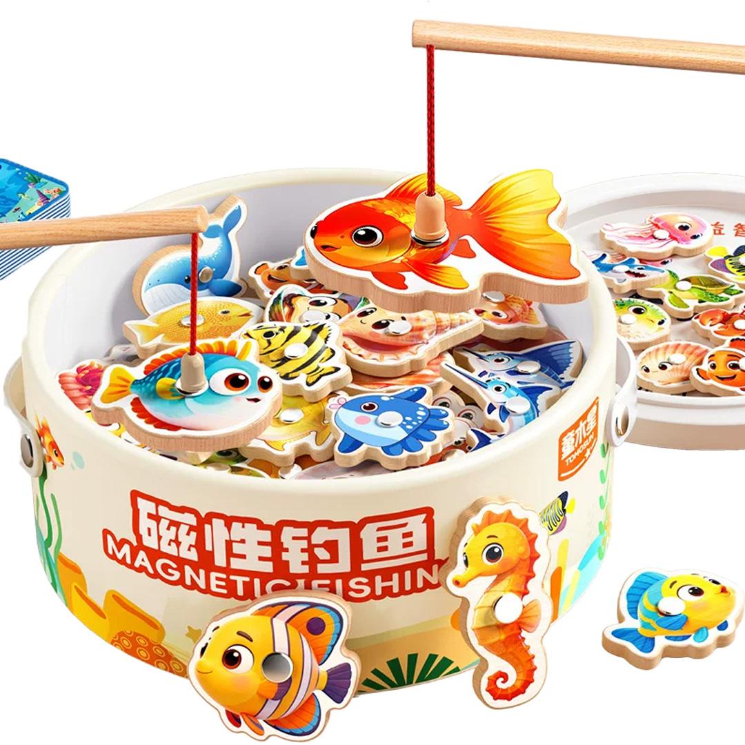 Fishing Toys for Infants and Children, Magnetic Suction, Montessori Educational